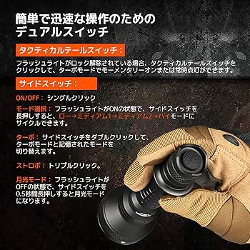 Amazon.co.jp: ACEBEAM L35 2.0 懐中電灯 5000ルーメン 高輝度
